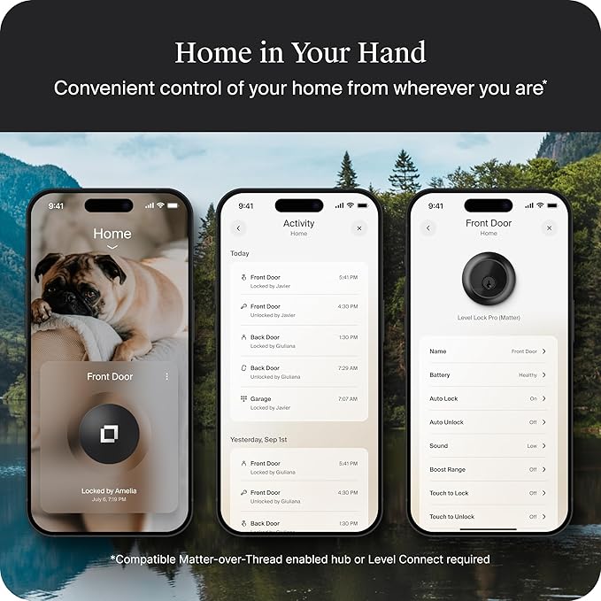Level Lock Pro - World’s Smallest, Innovative Smart Lock - Matter-Over-Thread - Image 4
