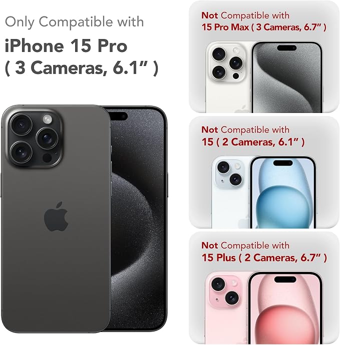 Magnetic for iPhone 15 Pro Case, Compatible - Image 9