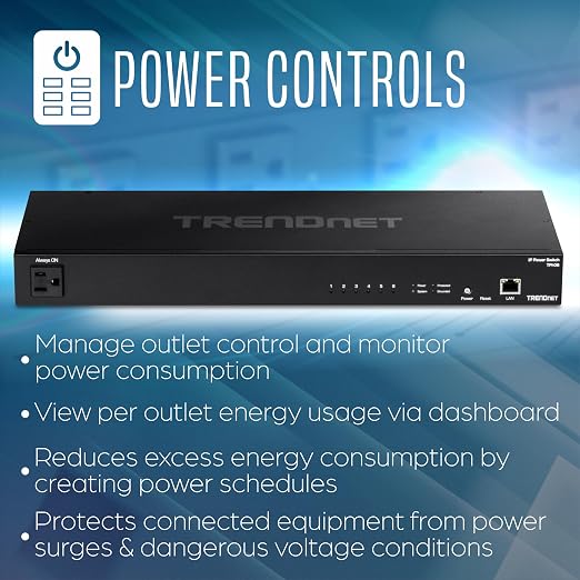 TRENDnet 6-Outlet Managed PDU, Rackmount Power Distribution Unit, UL Certified - Image 7