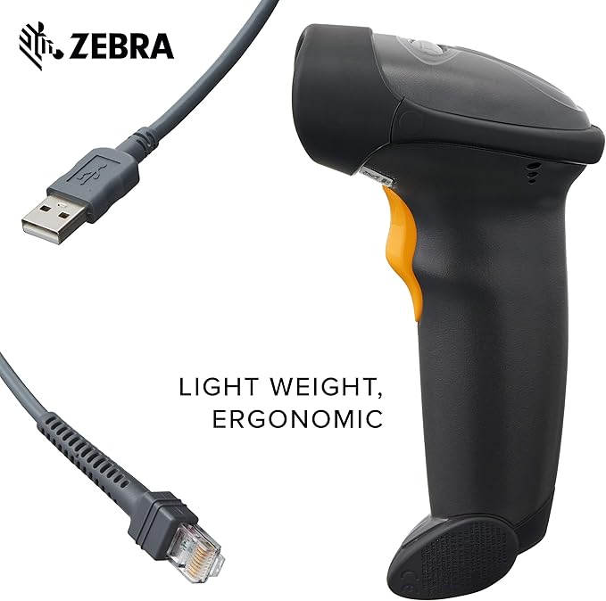 Symbol Zebra LS2208 Series Corded Handheld Standard Range Laser Scanner Kit - Image 5