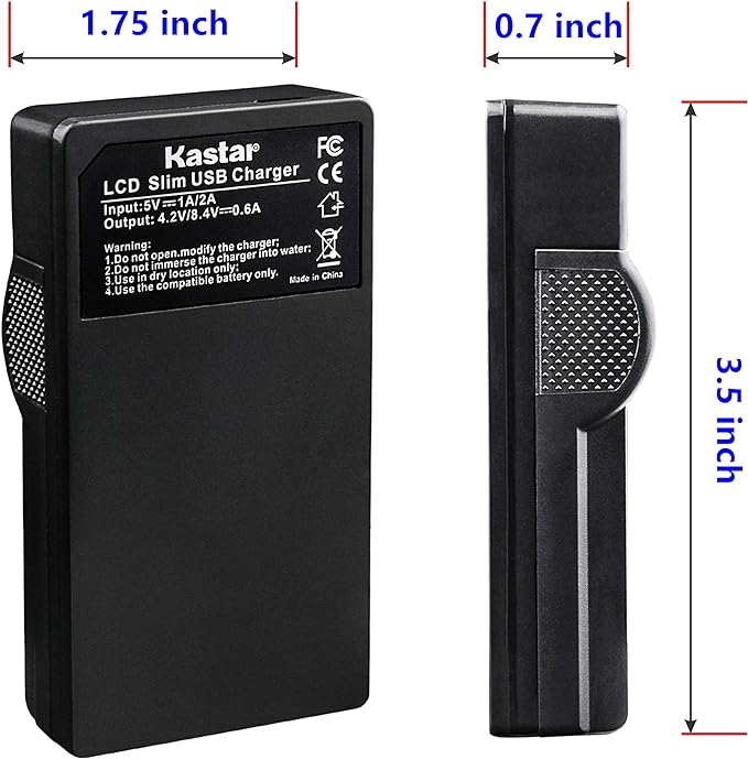 Kastar Battery & LCD Slim USB Charger - Image 4