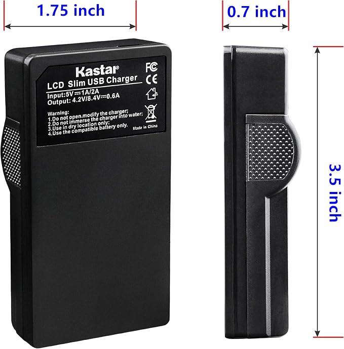 Kastar Battery & LCD Slim USB Charger - Image 3