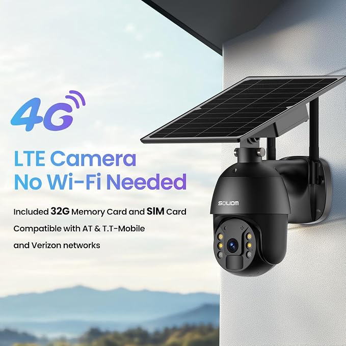 S600 4G LTE Security Camera Outdoor, Solar Powered Cellular Security Camera - Image 9
