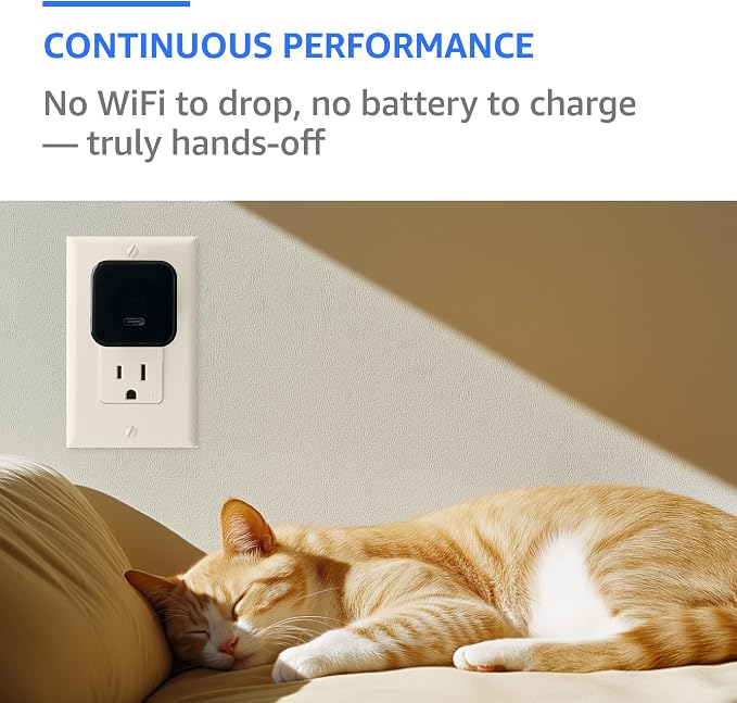 ALPHA TECH Indoor Camera with 160° Wide Angle, Plug in Offline Camera, No WiFi - Image 7