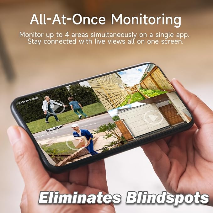 4pc 2.4G/5G Wifi Cameras for Home Security - Image 8