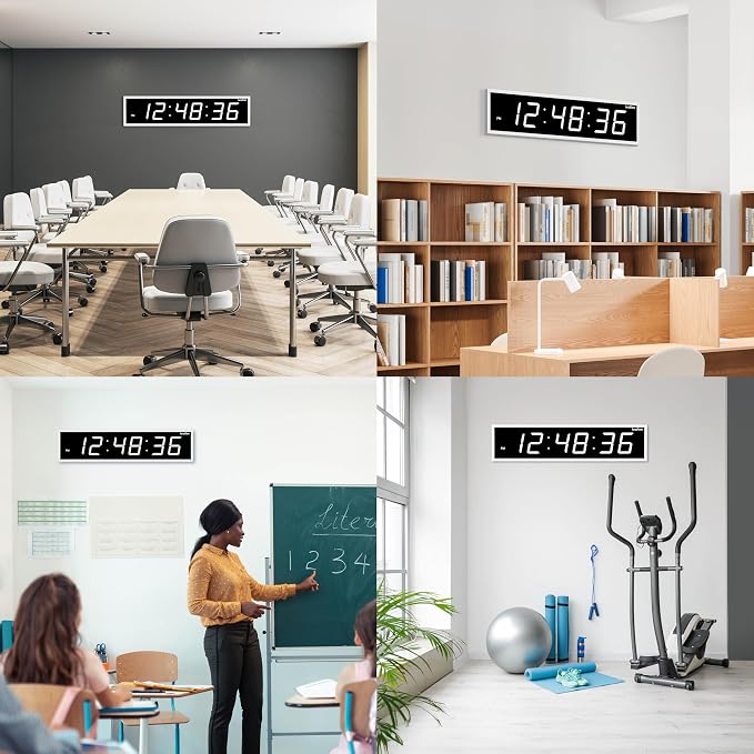 Ivation Oversized Large Digital Wall Clock - Image 3