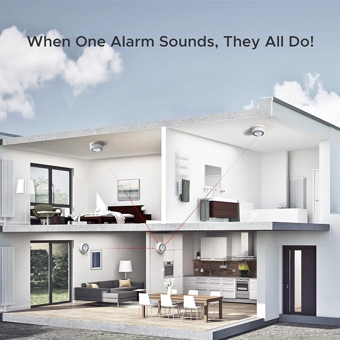 X-Sense Interconnected Smoke and Carbon Monoxide Detector 10-Year Battery - Image 4