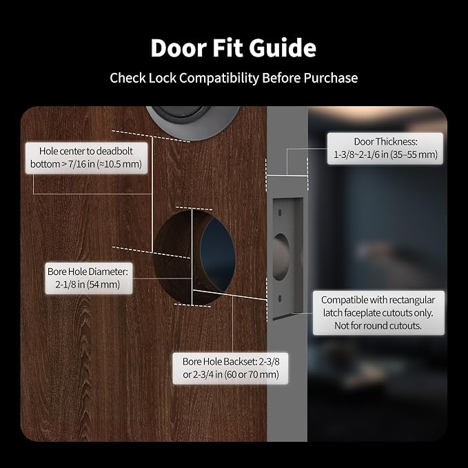 Aqara Smart Lock U300 Upgraded Version, Fingerprint Keyless Entry Door Lock - Image 6