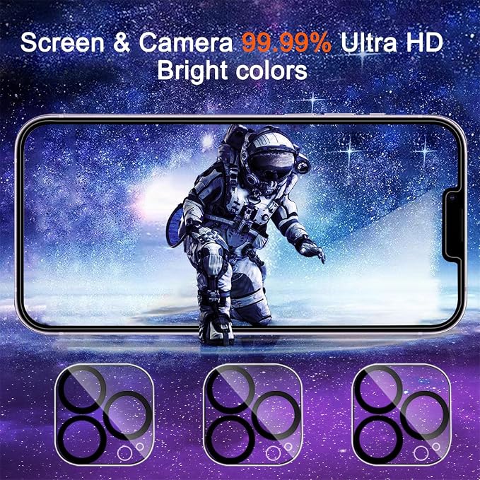 IMBZBK 3 Pack Screen Protector for iPhone 13 Pro Max - Image 3