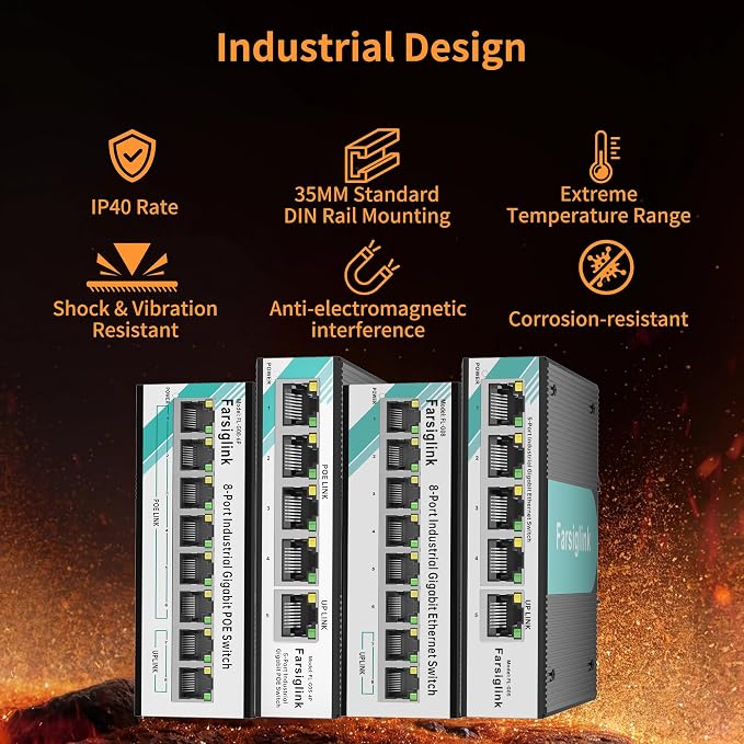 Ethernet Mini Industrial 5-Port Gigabit Switch - Image 4