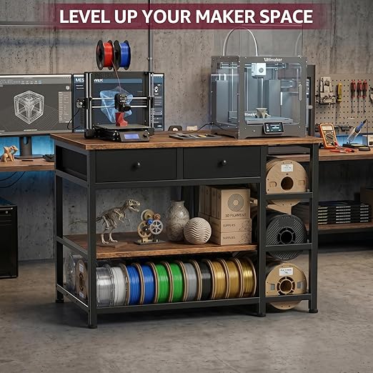 3D Printer Stand with Storage, 3-Tier Heavy Duty 3 D Printer Table Shelf with 2 - Image 4
