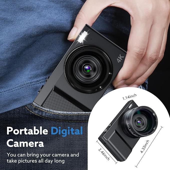 4K Digital Camera, 64MP Vlogging Camera - Image 6