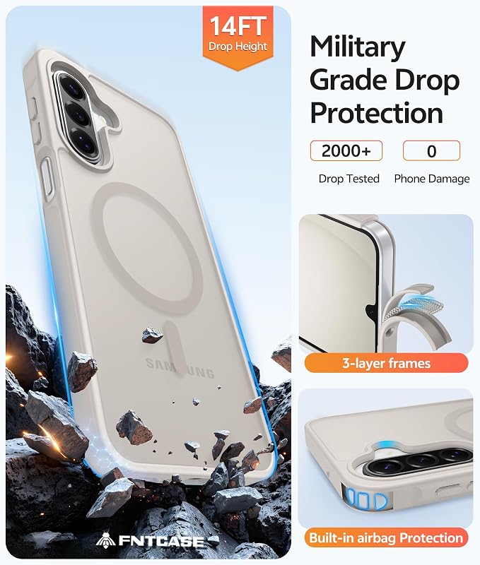 FNTCASE for Galaxy A17/A16 5G Phone Case: for Samsung A17 Cases Matte - Image 5
