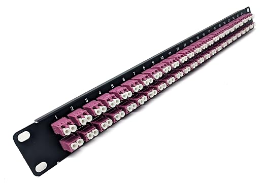 Ultra Spec Cables 1U 48port High Density Patch Panel, Loaded by UltraSpecCables