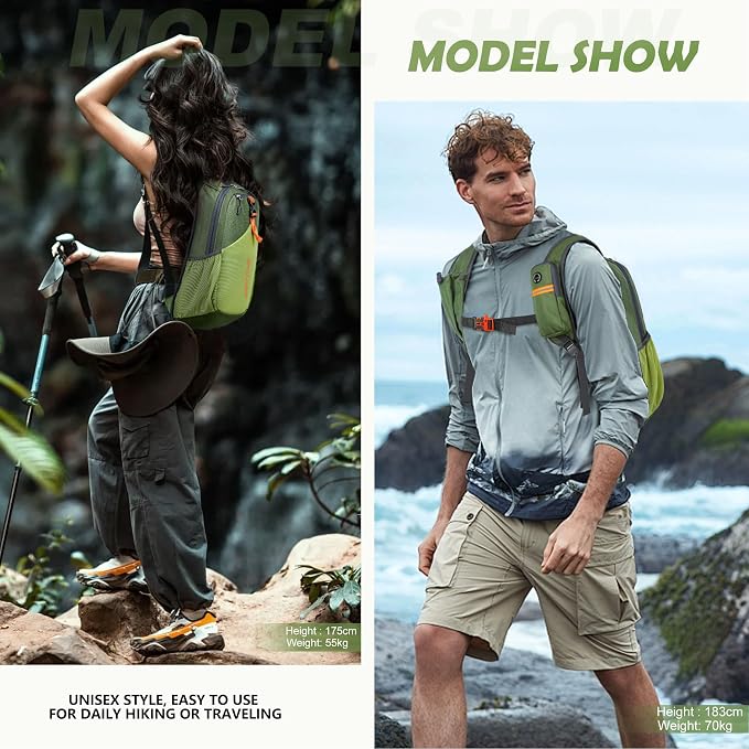 BECOJADDE 15L Small Hiking Backpack - Image 8