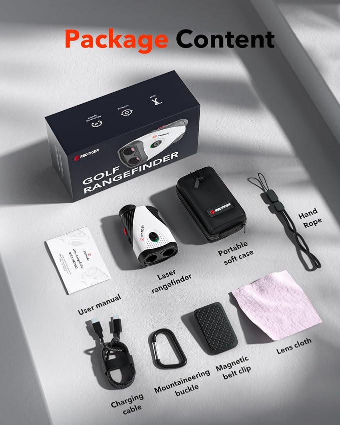 REDTIGER Golf Rangefinder with Slope Switch, 1200 Yards Range Finder Golfing - Image 7