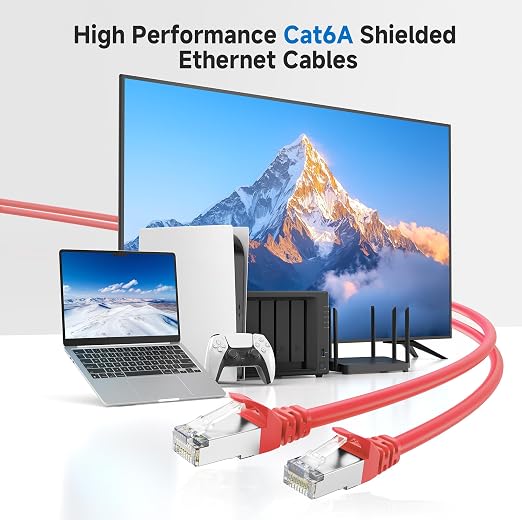 Cable Matters 10Gbps Snagless Long Shielded Cat 6A Ethernet Cable - 125ft - Image 2
