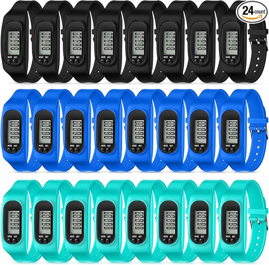 Geyoga Pedometer for Walking Steps and Miles Pedometer Watch Silicone Steps by Geyoga