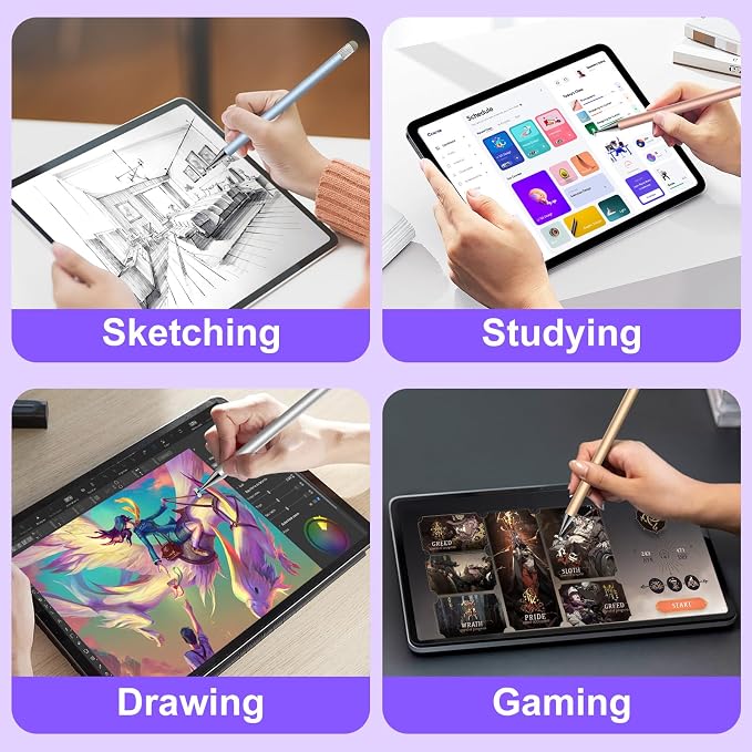 Stylus, Stylus Pen for Touchscreen, 2-in-1 Tip for Nintendo Switch | Disc & - Image 7