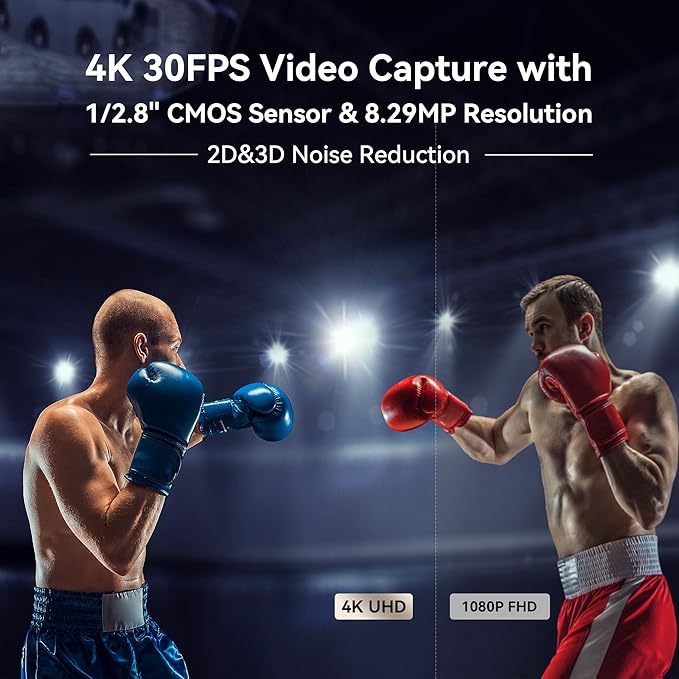 Tenveo 4K NDI PTZ Camera AI Humanoid & Face Auto-Tracking HDMI/USB3.0/LAN 20X - Image 3