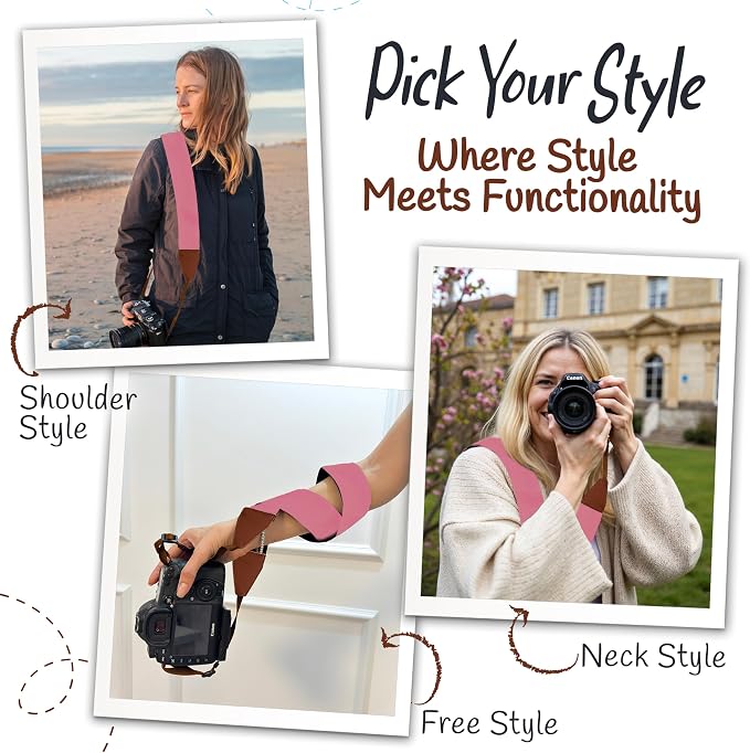 Art Tribute Camera Strap For Photographers Padded Universal Fit Neck Shoulder & - Image 6