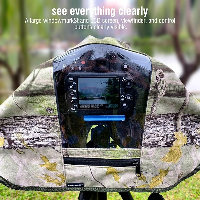 Camera Rain Cover with Openable Viewing Window & Strap Mountable Design - Image 3
