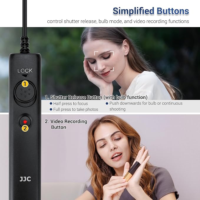 JJC 4.92ft Long Wired Remote Control Shutter Release - Image 3