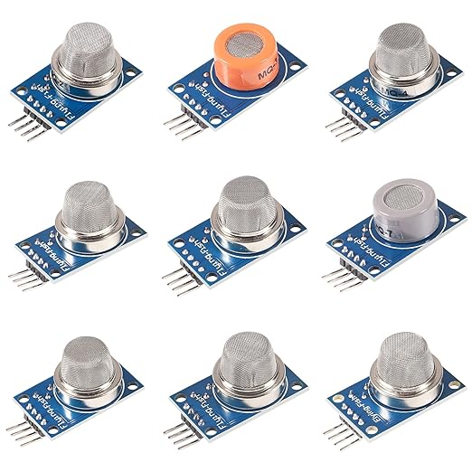 ACEIRMC 9pcs/Lot Gas Detection Sensor Module MQ-2 MQ-3 MQ-4 MQ-5 MQ-6 MQ-7 MQ-8 by ACEIRMC