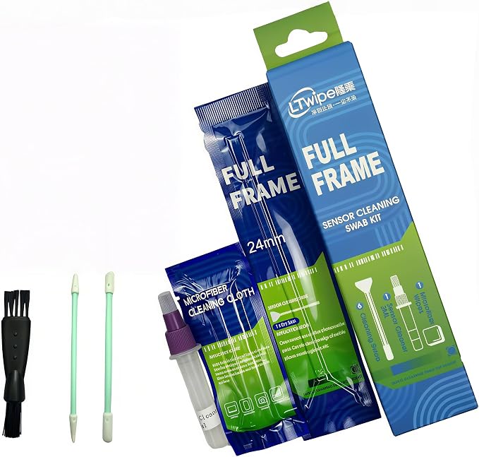 Full Frame Camera Sensor and Lens Cleaning Kit, Mirrorless and DSLR Camera by Muejjur