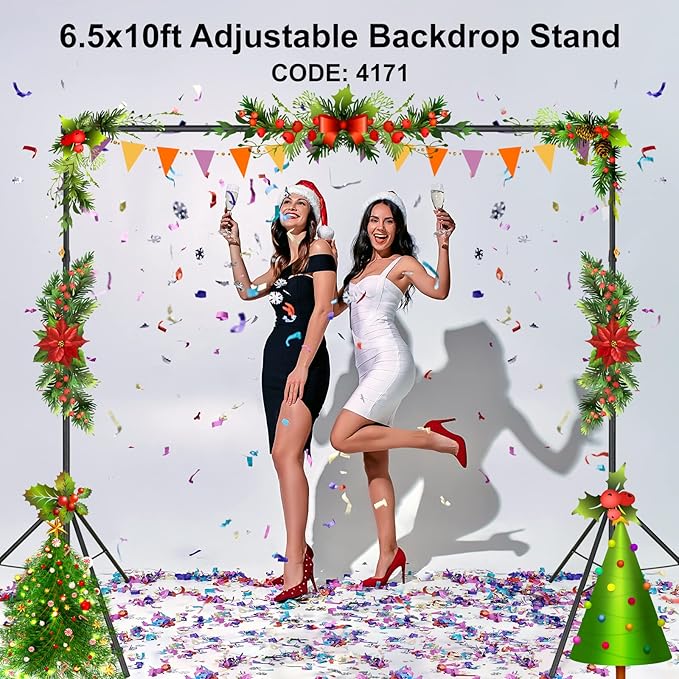 LINCO Lincostore Backdrop Support Stand Kit 10x6.5ft Adjustable Photography - Image 2