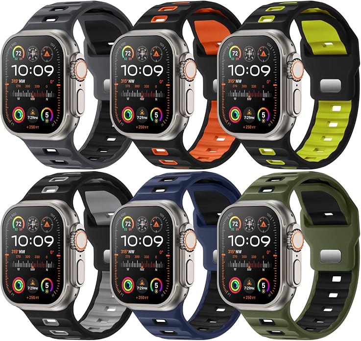 Sport Bands 6-Pack Compatible by Adorique
