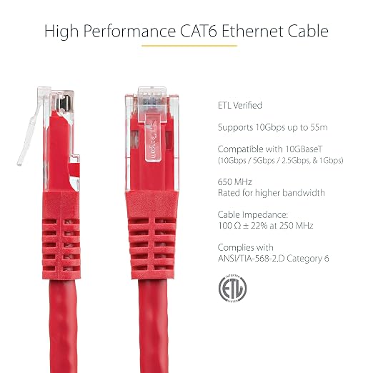 StarTech 6ft CAT6 Ethernet Cable - Image 2