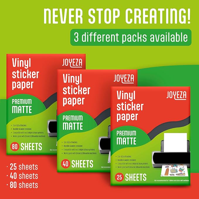 JOYEZA Premium Printable Vinyl Sticker Paper - Image 6