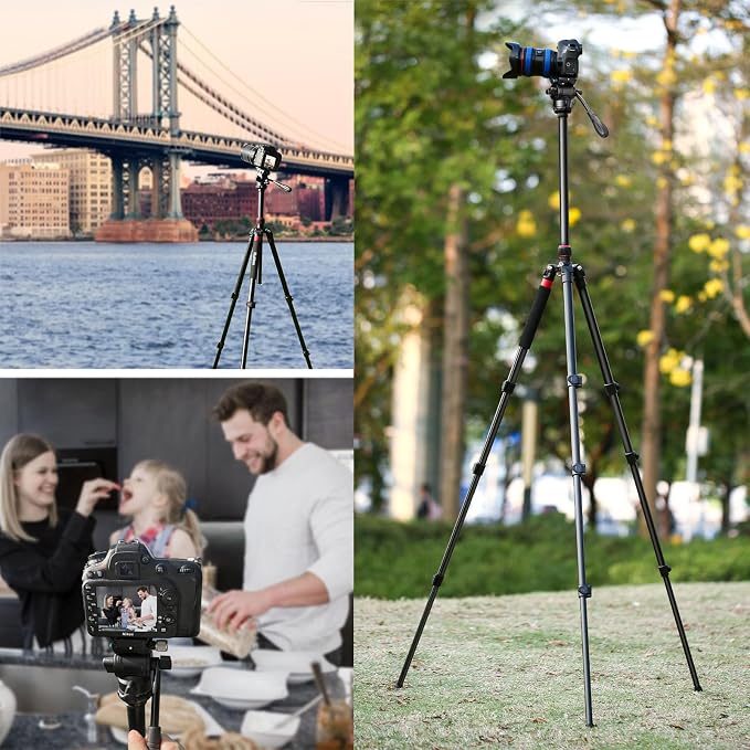 Camera Tripod, Aluminum Heavy Duty Tripod - Image 3