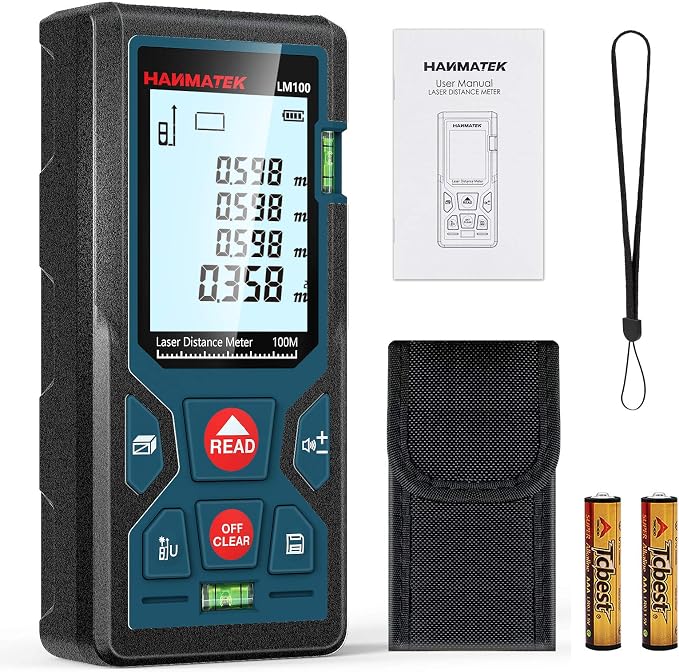 328ft/100m Laser Measure Ft/in/M Switching LM100 Laser Measurement Tool Devices - Image 8