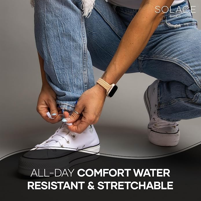 Solace Bands Imperium Adapt Wide Adjustable Nylon Braided Watch Band - Image 4