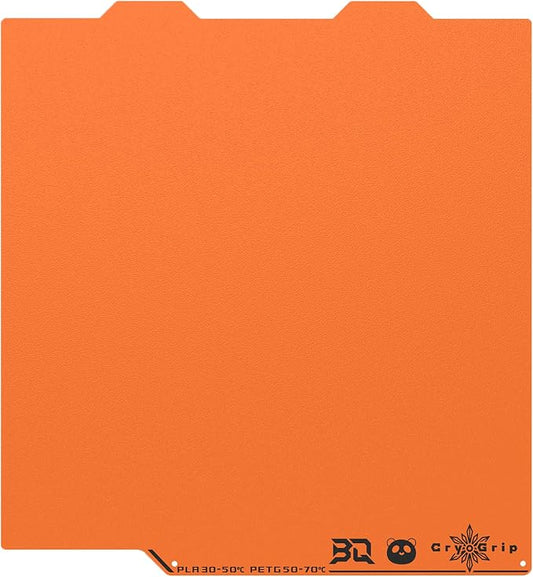BIQU Cryogrip Pro Frostbite Matte Orange Cold Build Plate by BIQU