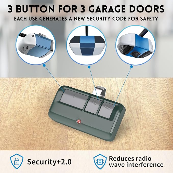 3 for Chamberlain LiftMaster Craftsman Garage Door Opener Remote 893LM 893Max - Image 5