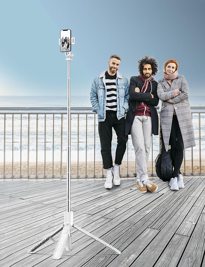 71" Cell Phone Selfie Stick Tripod, Smartphone Tripod Stand - Image 9