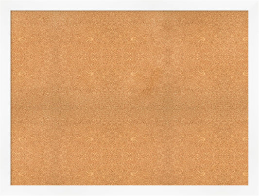Amanti Art Natural Cork Board for Wall, 37x49 Vision Board with White Frame, Oversize Corkboard Office Decor for Home Organization, Modern Corkboard Pinboard to Display Items for Home Organization in