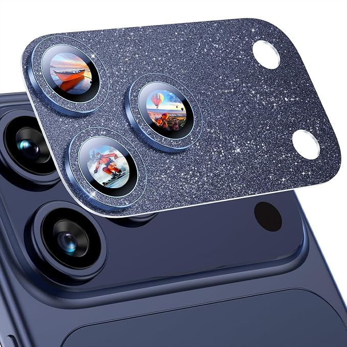 Uyiton Compatible with iPhone 17 Pro Max Camera Lens Protector Bling by Uyiton
