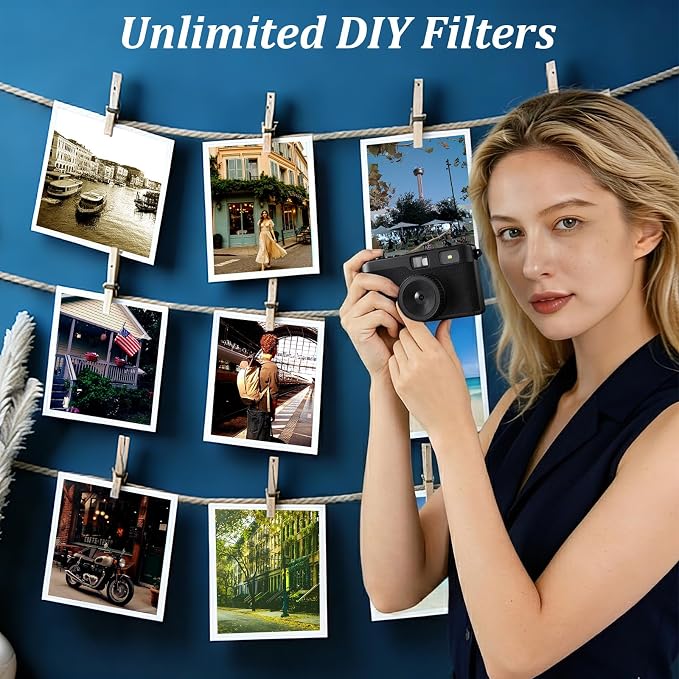 Screen Free Digital Camera, Reusable 12MP Vintage Digital Camera - Image 5
