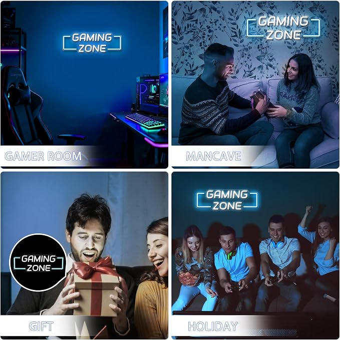 Kavaas Game Zone Neon Sign for Gameroom Wall Decor LED Light Signs - Image 7