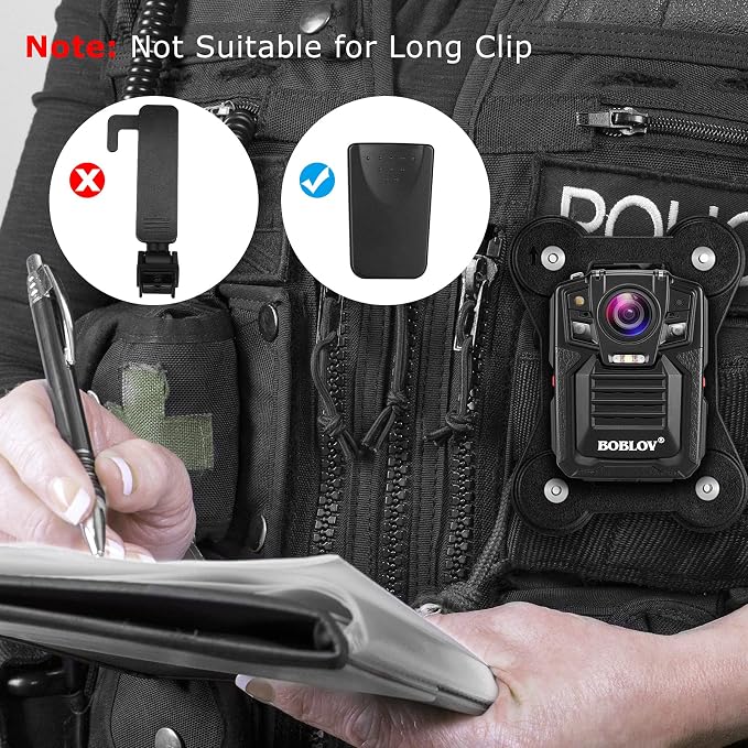 BOBLOV Body Camera Magnet Mount, Two Pieces Magnets Clips, Universal Magnetic - Image 6