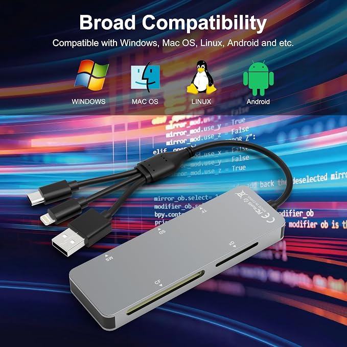 Memory Stick pro Duo Adapter - 5 in 1 SD/TF/MS/CF/XD Card Reader - Image 6