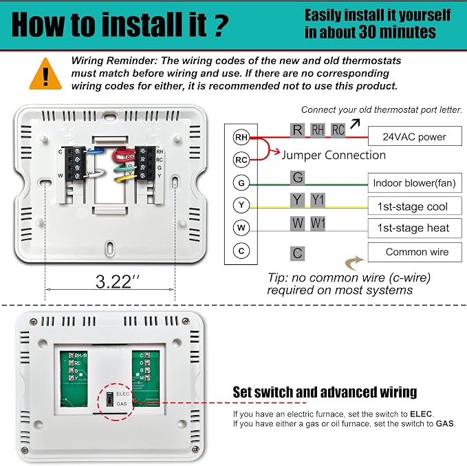 Suuwer Non-Programmable Thermostats - Image 5