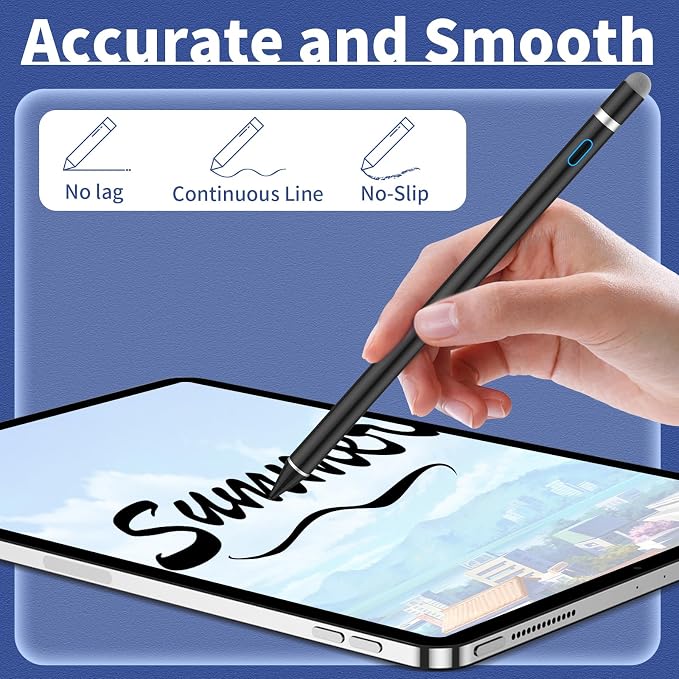 Stylus Digital Pen for Touch Screens, Active Pencil Fine Point Compatible - Image 2