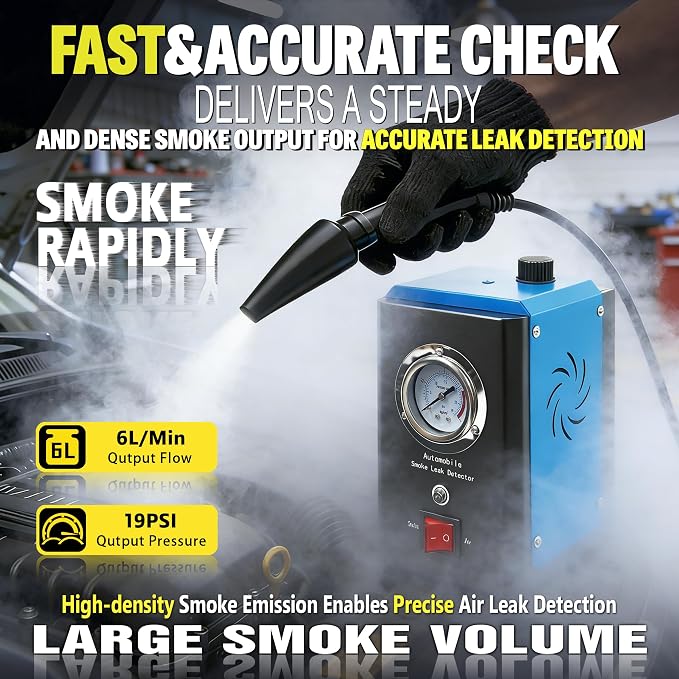 Smoke Tester Automotive, EVAP Smoke Machine Vacuum Leak Detector - Image 2