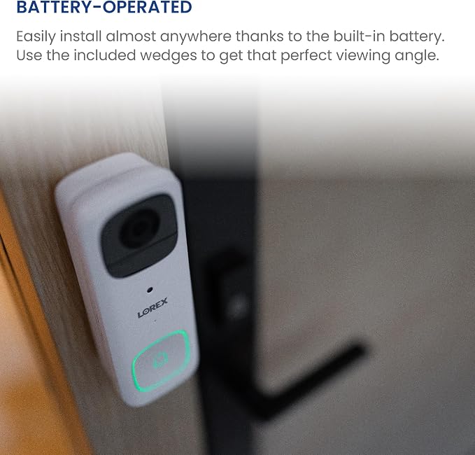Lorex 2K Wireless WiFi Smart Video Doorbell Camera | No Subscription Fee | 32GB - Image 7