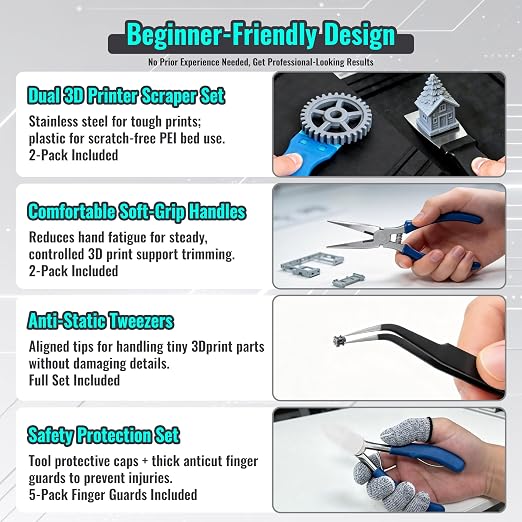 83PCS 3D Printer Tools Kit for Cleaning, Removal & Repair | Complete 3D Printer - Image 4